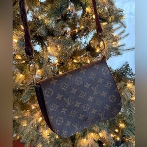 Louis Vuitton Designer Brown Crossbody Bag
